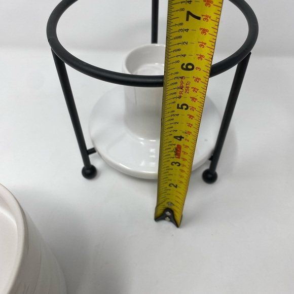 Roshco White Ceramic Deluxe Dessert Fondue Set - Picture 8 of 11